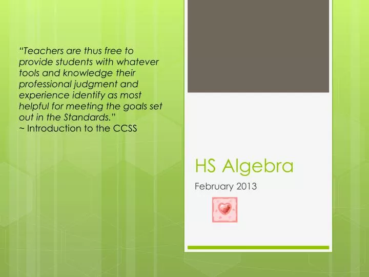 hs algebra