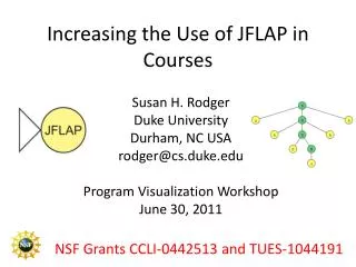 Increasing the Use of JFLAP in Courses