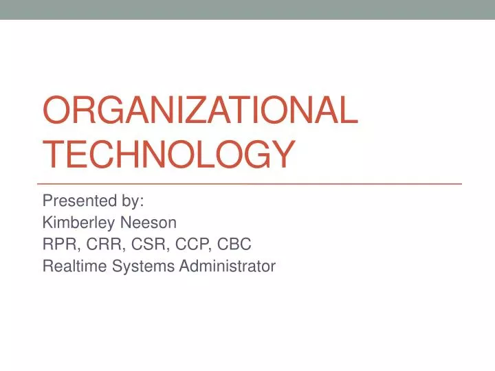 organizational technology