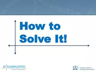 How to Solve It!