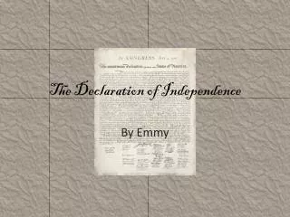 the declaration of independence