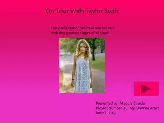 On Tour With Taylor Swift