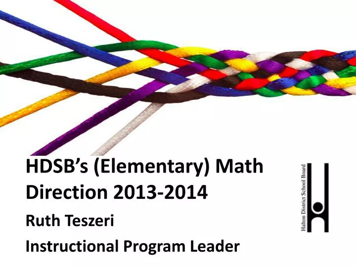 hdsb s elementary math direction 2013 2014