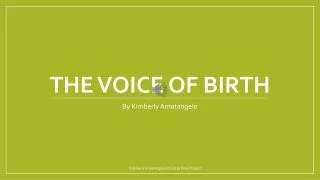 The Voice of Birth