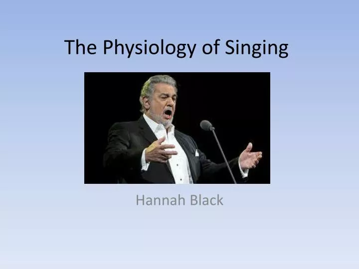 the physiology of singing