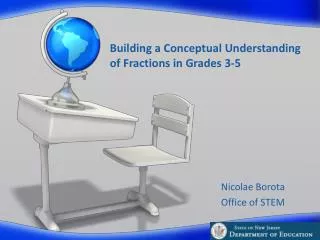 Building a Conceptual Understanding of Fractions in Grades 3-5