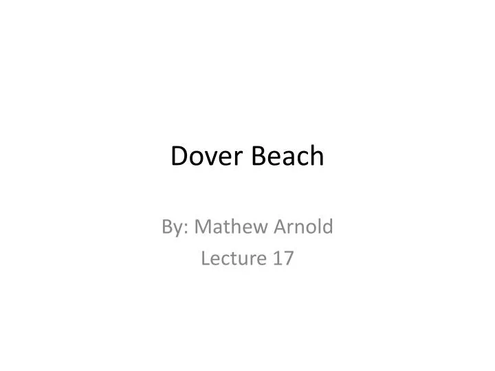 dover beach