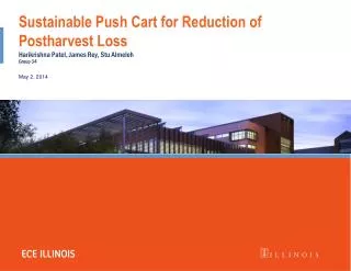 Sustainable Push Cart for Reduction of Postharvest Loss