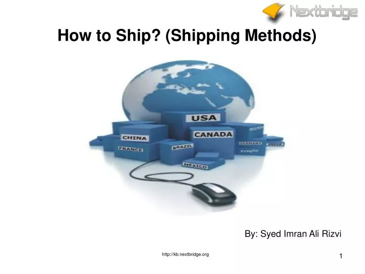 how to ship shipping methods