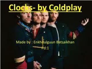 Clocks- by Coldplay