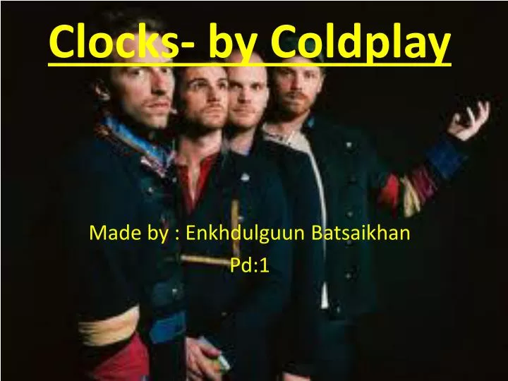 clocks by coldplay
