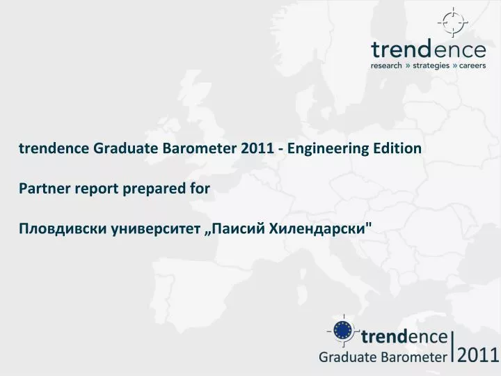 trendence graduate barometer 2011 engineering edition partner report prepared for