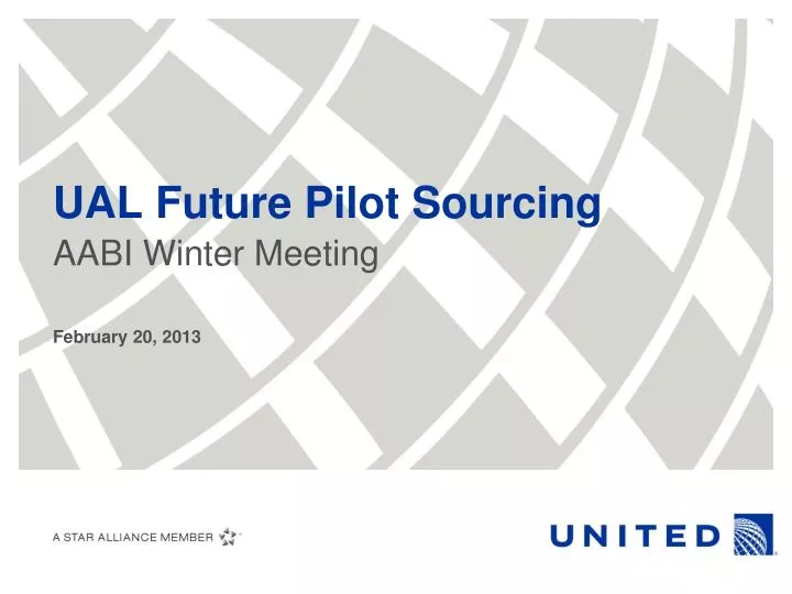 ual future pilot sourcing