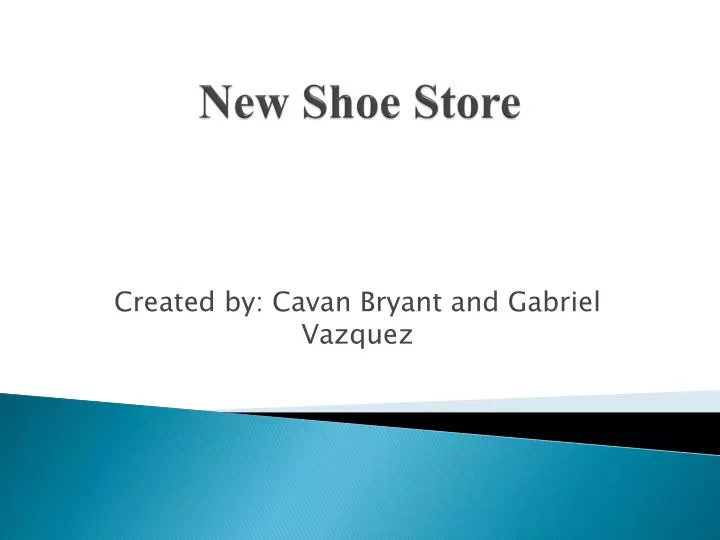 new shoe store