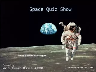 Space Quiz Show