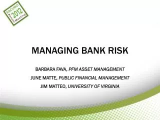 MANAGING BANK RISK