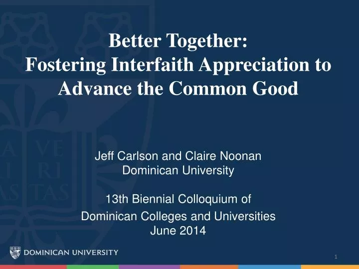 better together fostering interfaith appreciation to advance the common good