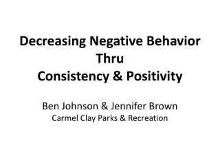 Positive Behavior Recognition