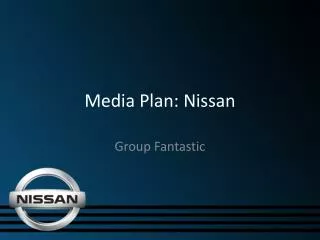 Media Plan: Nissan