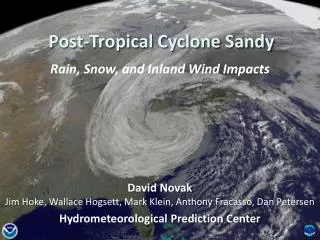Post-Tropical Cyclone Sandy