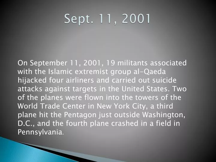 sept 11 2001