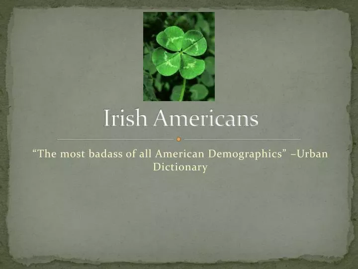 irish americans
