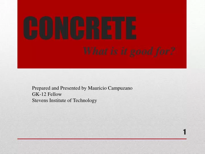 concrete
