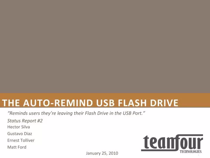 the auto remind usb flash drive