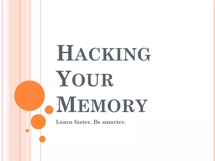 hacking your memory