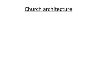 Church architecture