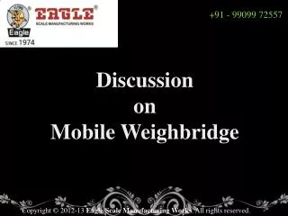 Mobile weighbridge manufacturer and exporter