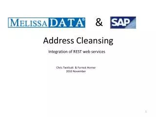 Integration of REST web services