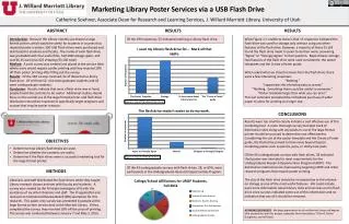 Marketing Library Poster Services via a USB Flash Drive