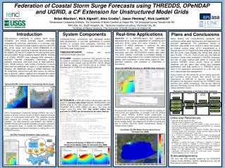 Federation of Coastal Storm Surge Forecasts using THREDDS, OPeNDAP