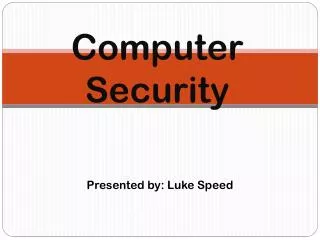 Computer Security