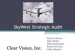 SkyWest Strategic Audit