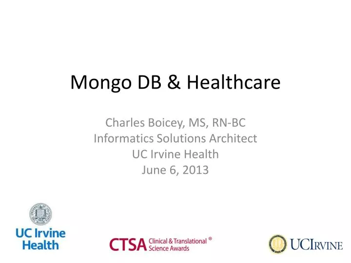 mongo db healthcare