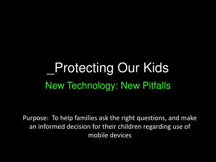 protecting our kids
