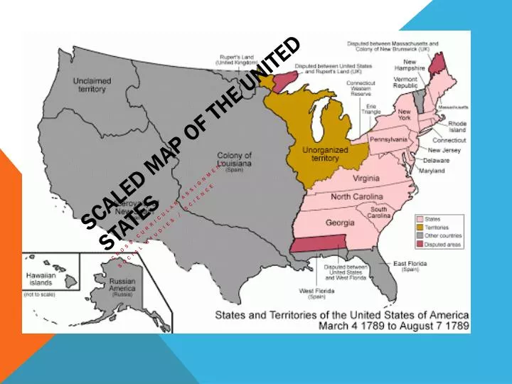 scaled map of the united states