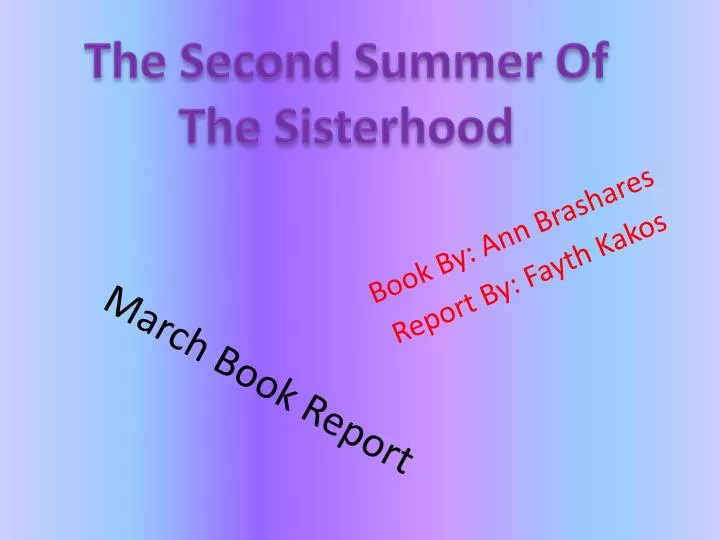 march book report