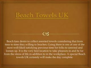 Beach Towels UK