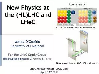 New Physics at the (HL)LHC and LHeC