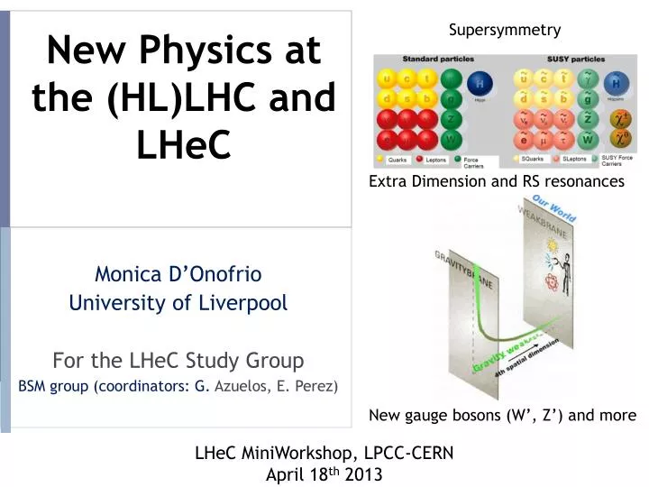 new physics at the hl lhc and lhec