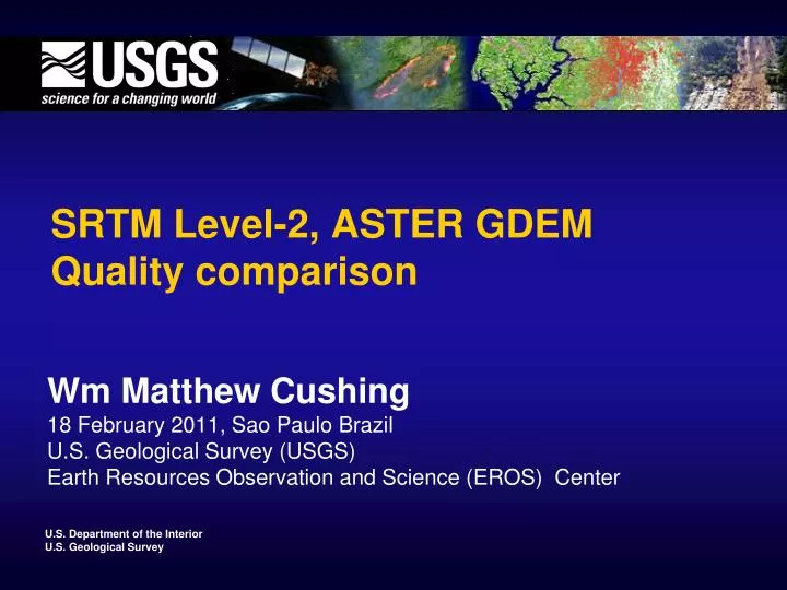 srtm level 2 aster gdem quality comparison