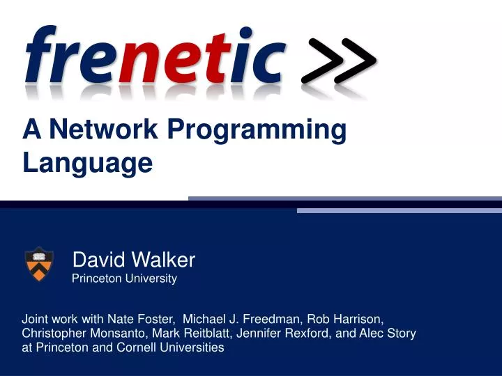 a network programming language