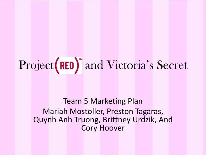 project and victoria s secret