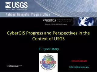 CyberGIS Progress and Perspectives in the Context of USGS