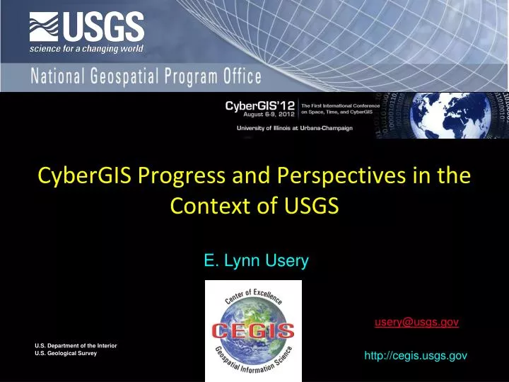 cybergis progress and perspectives in the context of usgs