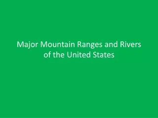 PPT - Mountain Ranges of the World PowerPoint Presentation, free ...