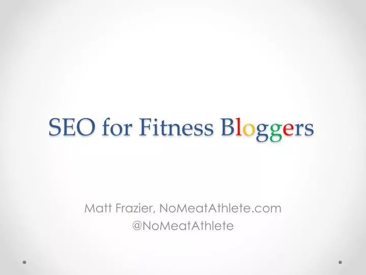 seo for fitness b l o g g e rs